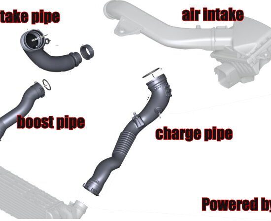 FTP Motorsport V2 N55 High-Flow Turbo Inlet (F2X/F3X M135i/M235i/335i/435i, F87 M2)