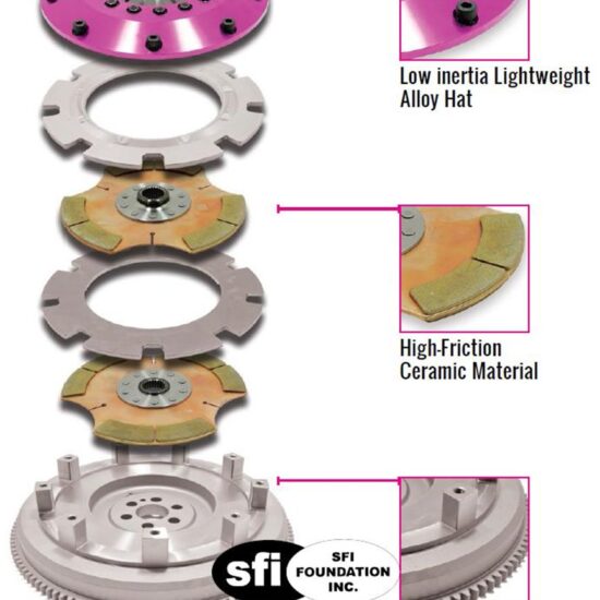 Xtreme Performance 200mm Twin Plate Rigid Ceramic Clutch Kit for S65