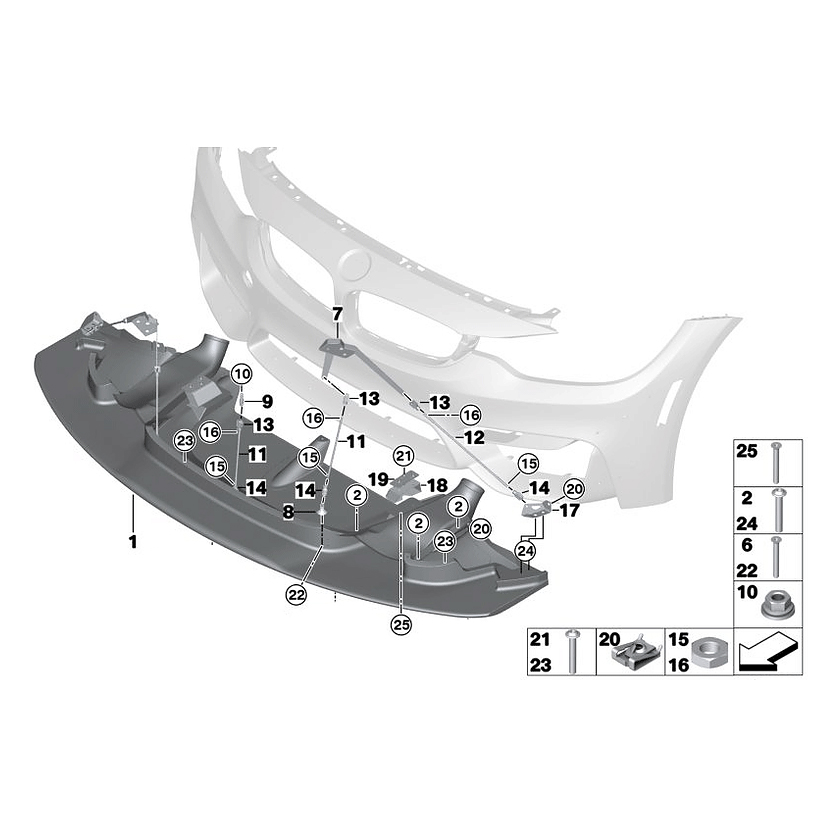 Tegiwa GT4 Style Full Pre Preg Carbon Fibre Front Splitter (F8X M3/M4)