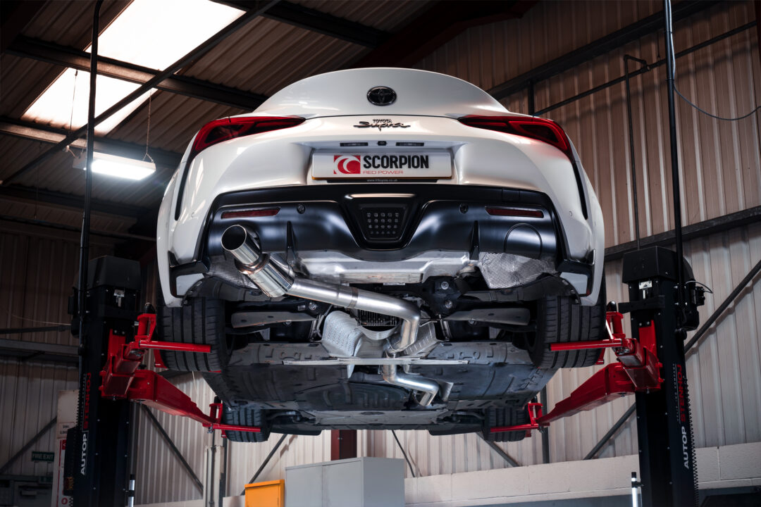 Scorpion Exhausts Cat-back Single Exit System for Toyota Supra.