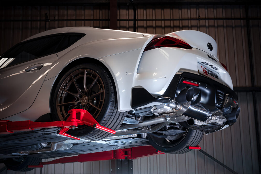 Scorpion Exhausts Non Resonated Cat-Back Valved Exhaust for Toyota Supra Non-GPF Model.