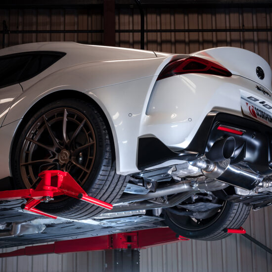 Scorpion Exhausts Non Resonated Cat-Back Valved Exhaust for Toyota Supra Non-GPF Model.