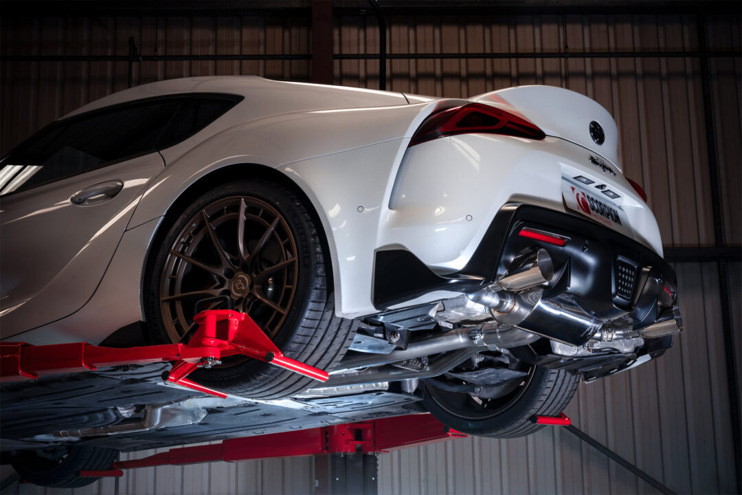 Scorpion Exhausts Non Resonated Cat-Back Valved Exhaust for Toyota Supra Non-GPF Model.