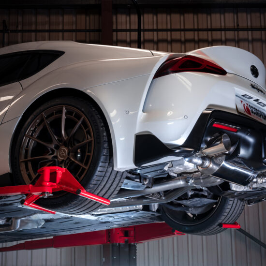 Scorpion Exhausts Non Resonated Cat-Back Valved Exhaust for Toyota Supra Non-GPF Model.