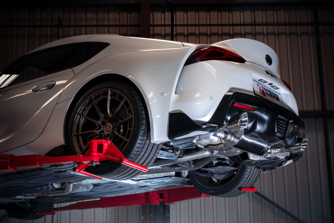 Scorpion Exhausts Non Resonated Cat-Back Valved Exhaust for Toyota Supra Non-GPF Model.