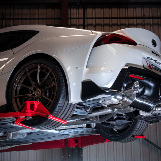 Scorpion Exhausts Non Resonated Cat-Back Valved Exhaust for Toyota Supra Non-GPF Model.