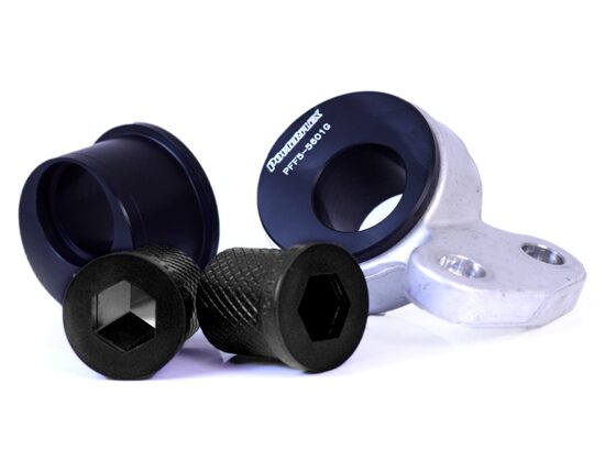 Powerflex Front Wishbone Rear Bushes, Caster Offset for E46 Non-M.