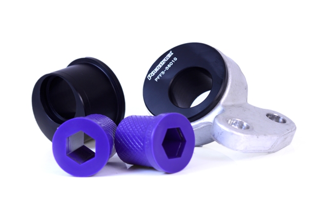 Powerflex Front Wishbone Rear Bushes, Caster Offset for E46 Non-M.
